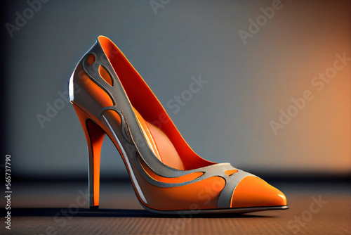 Fashionable High Heels. Fashion women's shoes. Shopping concept. Generative AI.