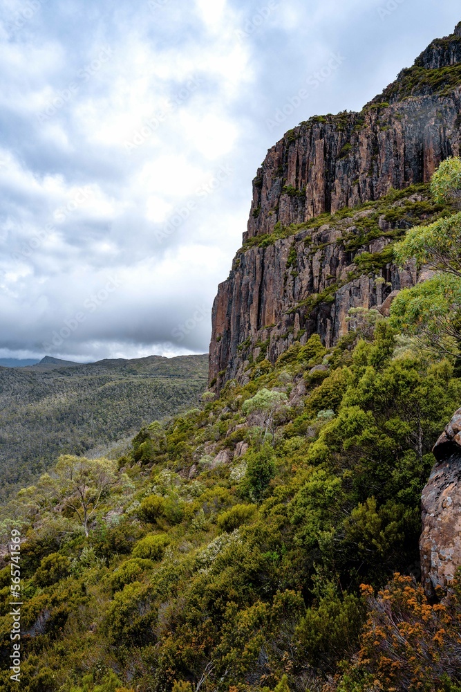 Rock formations around the top of the mountain Rock formations around the top of the mountain