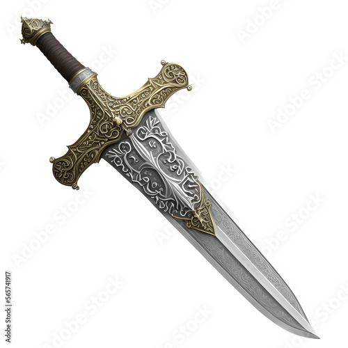 sword isolated on white background, png