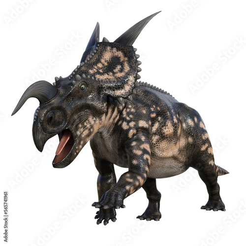 Einiosaurus dinosaur isolated 3d render