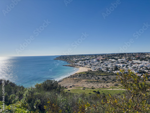 Praia Da Luz Beautiful sandy beach Algarve Portugal photo