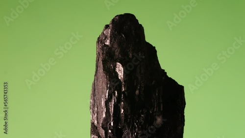 Coal rotating, chroma key, alpha