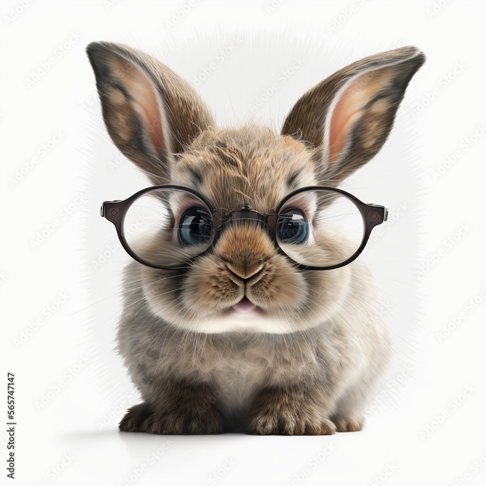 Animals wearing glasses (AI Generated)