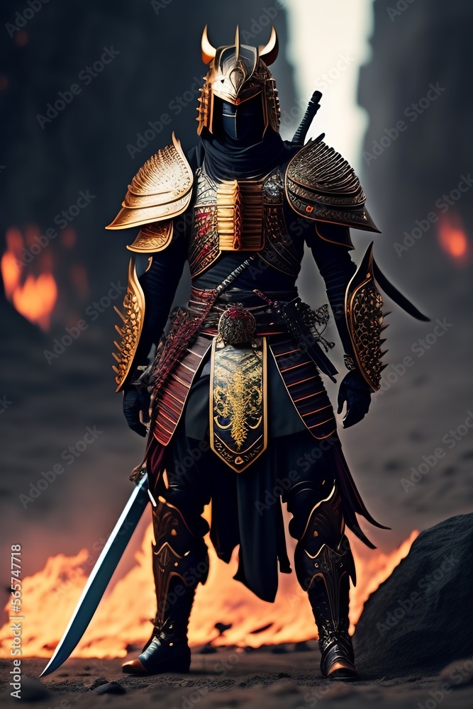 Fototapeta premium knight with sword