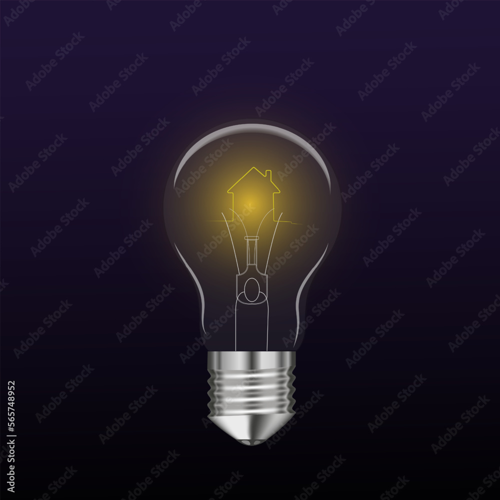 Light bulb with rays shine. Cartoon style. Flat style. Hand drawn style. Doodle style. Symbol of creativity, innovation, inspiration, invention and idea.home Vector illustration Light bulb with rays shine. Cartoon style. Flat style. Hand drawn style. Doodle style. Symbol of creativity, innovation, inspiration, invention and idea.home Vector illustration