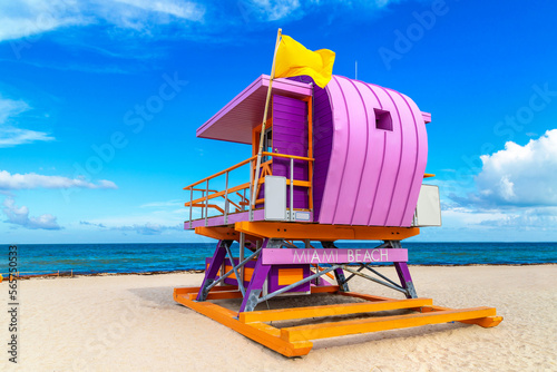 Lifeguard tower in Miami Beach