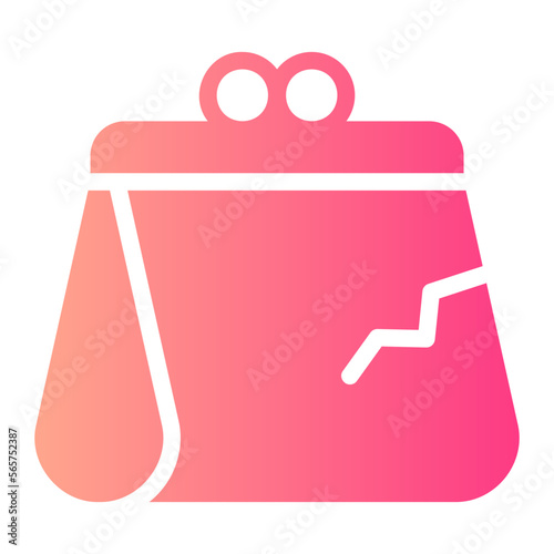 purse gradient icon