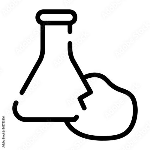 flask line icon