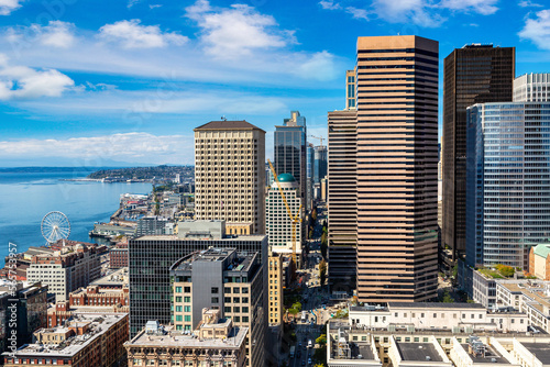 Aerial view of Seattle, USA