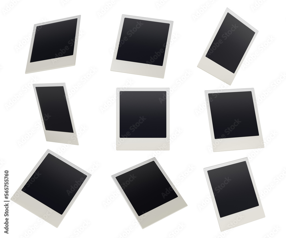 photo frames camera polaroid 3d rendering png photo frames camera polaroid 3d rendering png
