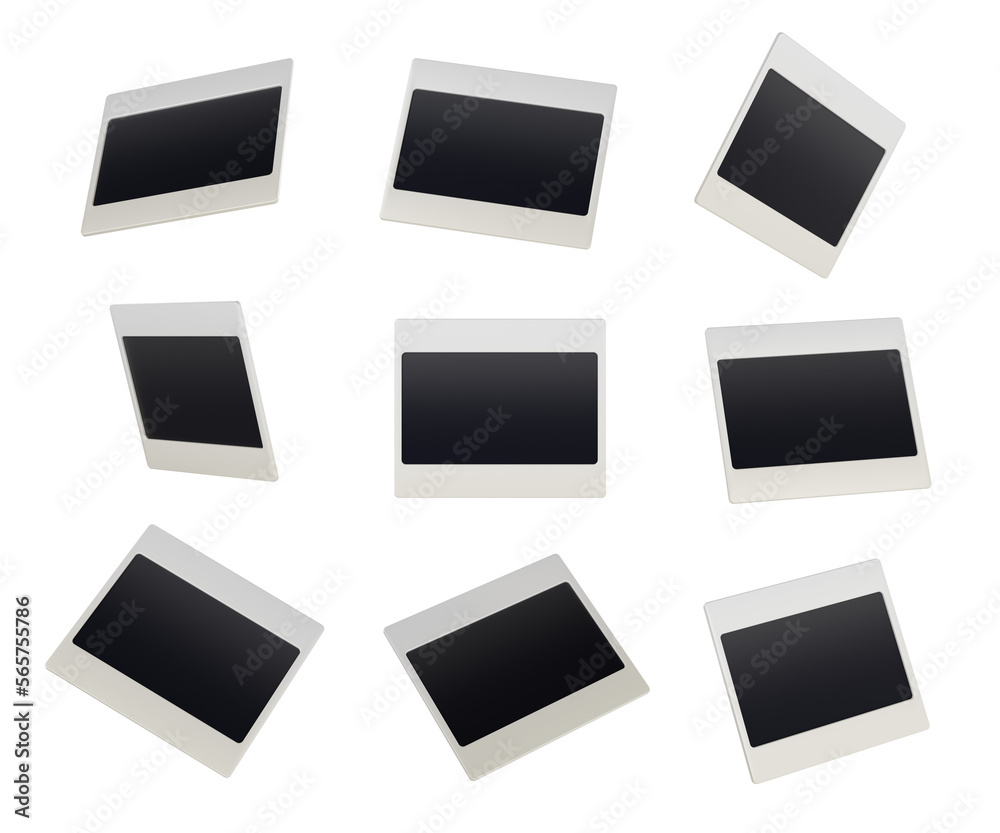 photo frames camera polaroid 3d rendering png photo frames camera polaroid 3d rendering png