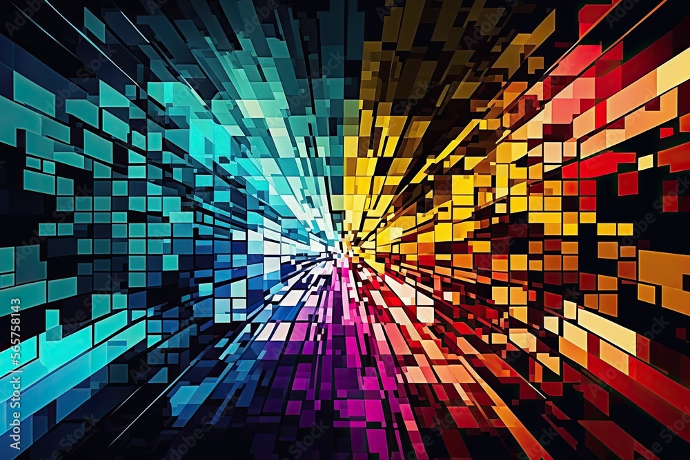 Obraz premium Abstract colorful mosaic background