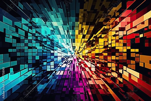 Abstract colorful mosaic background