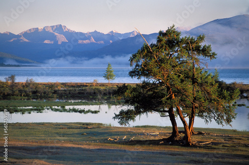 Khoton Lake, Altai Tavan Bogd National Park, Mongolia photo