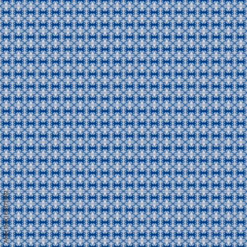 Abstract blue and white seamless pattern