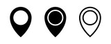 Map pointers. Location pin icon set. Map pin location icons. Map markers set. Map pin place marker. Location icon. GPS location symbol set.