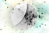 Abstract Low poly crystal background. Polygon design pattern. Low poly illustration, low polygon background. Banner template. 3D Illustration