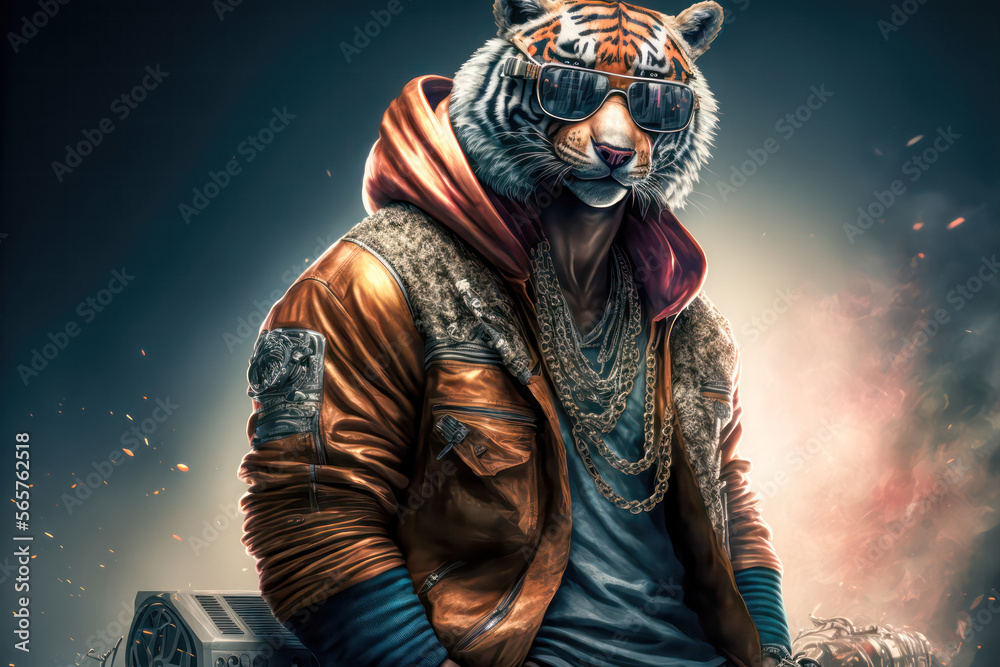 Animal Rapper Abstrakte Illustration Digital Art Hintergrund Background old-macdonald-had-a-farm-animal-sounds-song-johny-johny-yes-papa