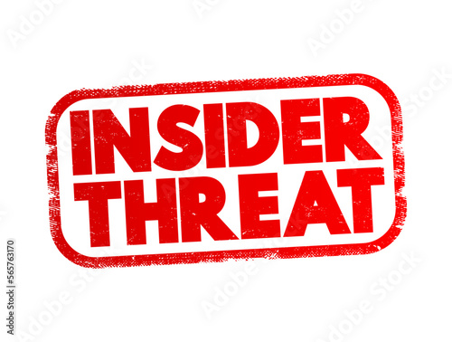 Insider Threat text stamp, concept background
