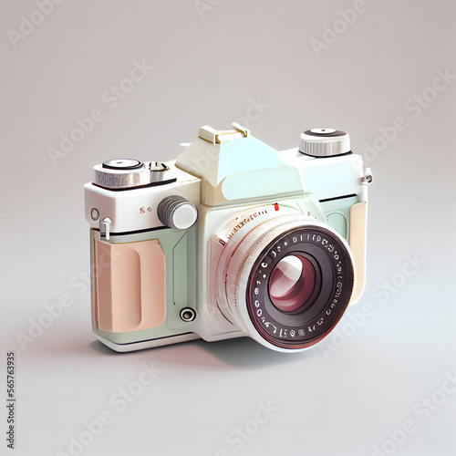 3d camera, realistic objects