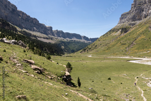 ordesa national park in the province of huesca in the north of spain a sunny summer day