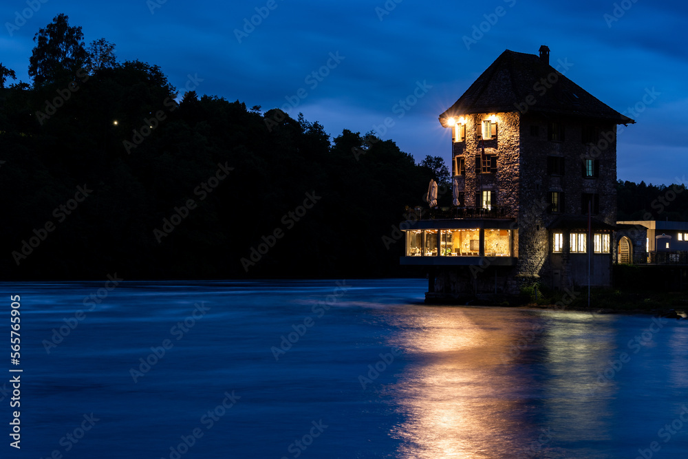 Fototapeta premium Schlössli Wörth nachts