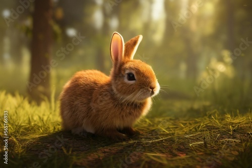 Beautiful rabbit.generative ai