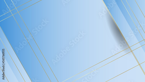 Luxury Gold Blue Gradient Vector Background. Vector Illustration.