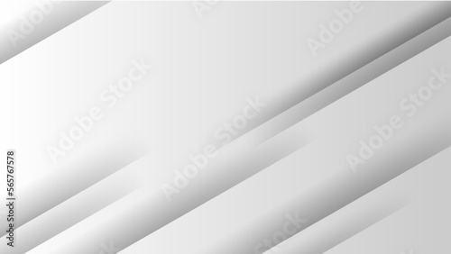 Abstract business presentation banner with white geometric stripes.