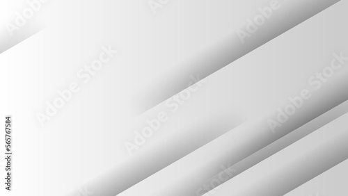 Abstract business presentation banner with white geometric stripes.