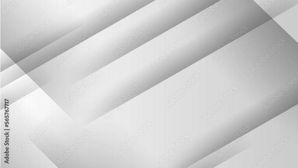 Modern business presentation banner with white geometric stripes.