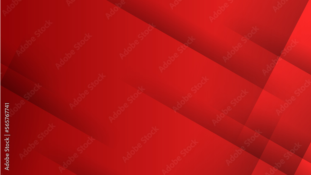 Modern business presentation banner with red geometric stripes.