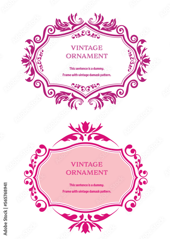 Commendation certificate, orient pattern, arabesque pattern, damask pattern decorative rule vintage frame set, emblem. Commendation certificate, orient pattern, arabesque pattern, damask pattern decorative rule vintage frame set, emblem.