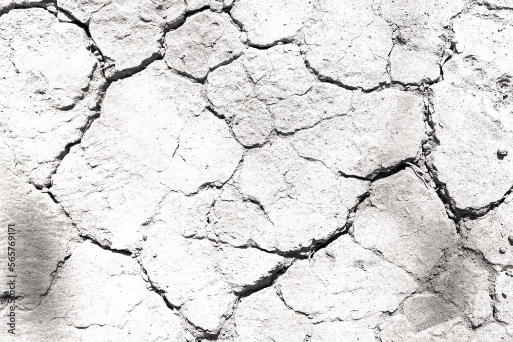 Texture soil dry crack background pattern of drought lack of water of nature white black old broken. Texture soil dry crack background pattern of drought lack of water of nature white black old broken.