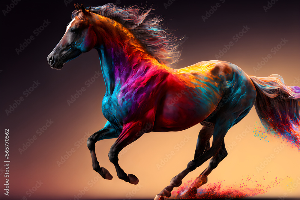 Horse Wallpaper Stock Illustration | Adobe Stock