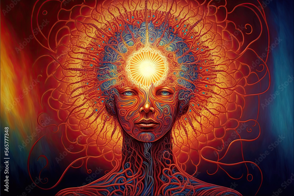 Human Energy Body showing the Immune and Nervous System Human Energy Body showing the Immune and Nervous System