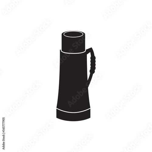 Thermos vector icon illustration design template.