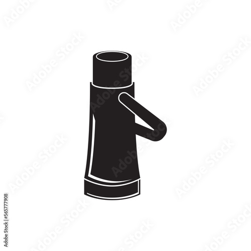 Thermos vector icon illustration design template.