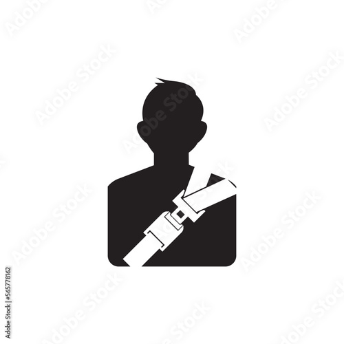 seat belt icon vector illustration symbol design