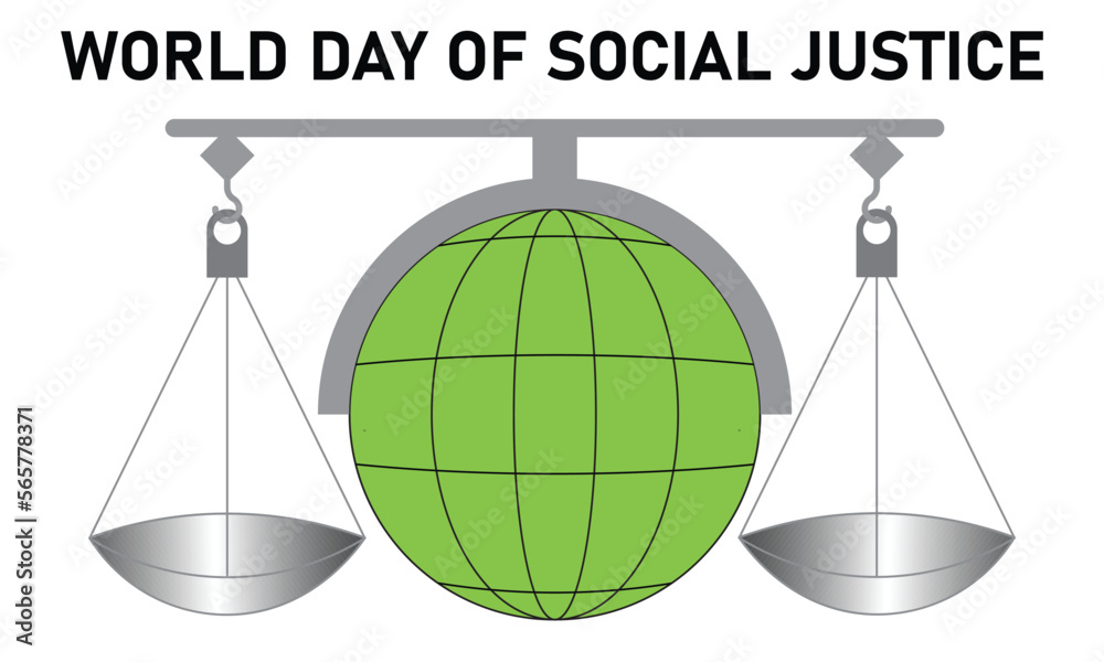 Vetor de World Day of Social Justice is an international day ...