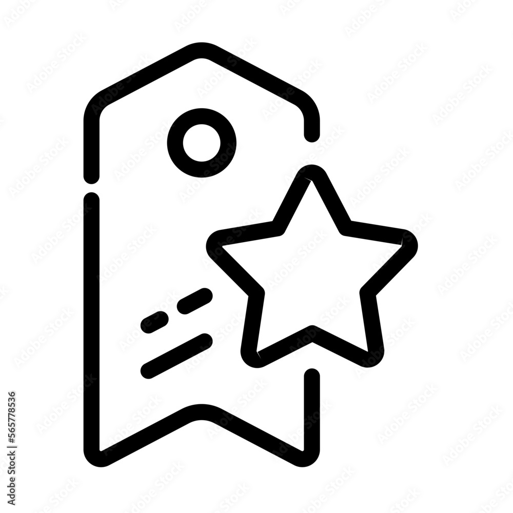 Obraz premium Bookmark line icon