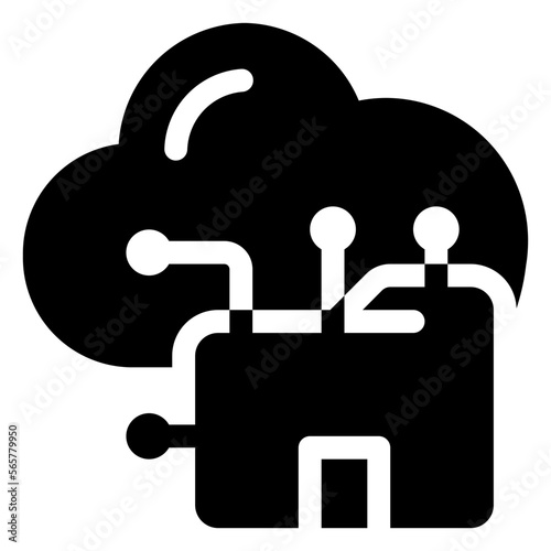 Cloud glyph icon