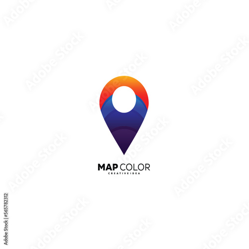 pin location or map logo design colorful symbol Free Download pin location or map logo design colorful symbol - GFXLoad