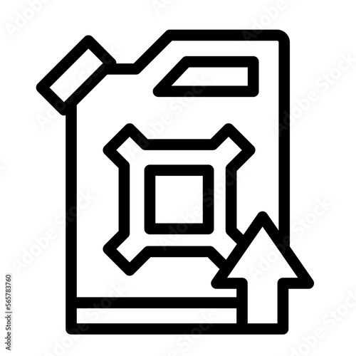 Oil price line icon