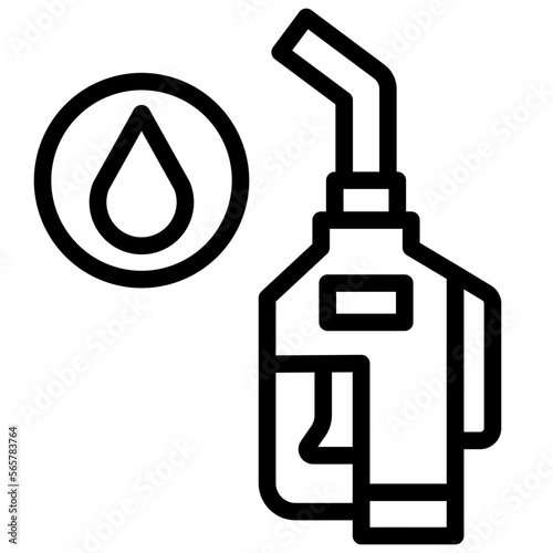 Oil pump line icon