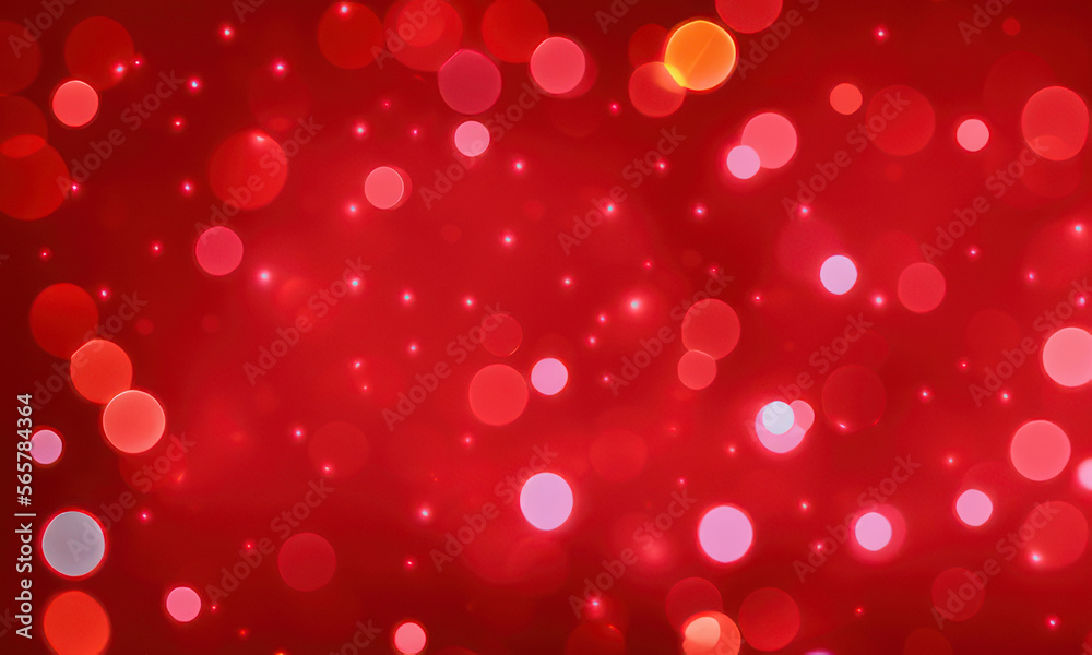 background with hearts bokeh for valentines day created with generative AI