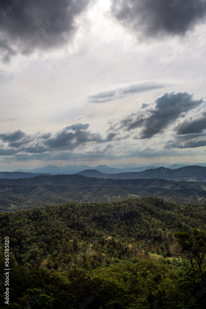 Fototapeta premium clouds over the mountain
