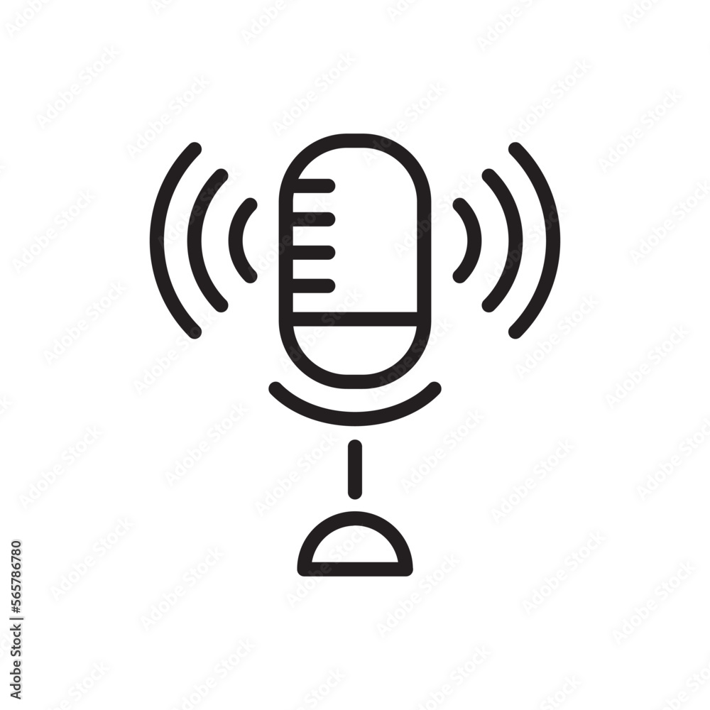microphone vector image microphone vector image