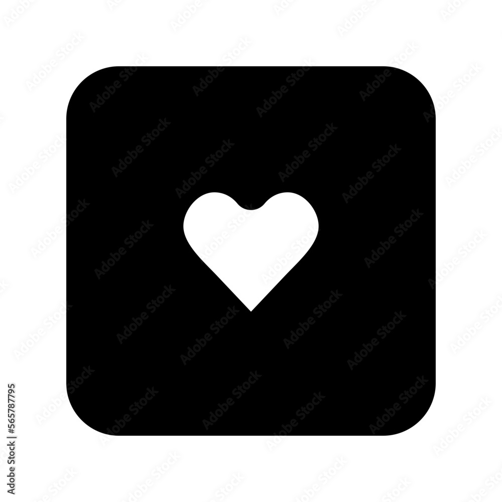 Heart Icon Filled Button Vector Heart Icon Filled Button Vector