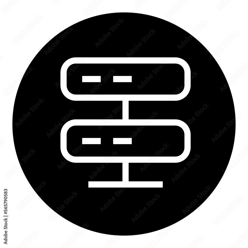 Data Network Circular glyph icon Data Network Circular glyph icon
